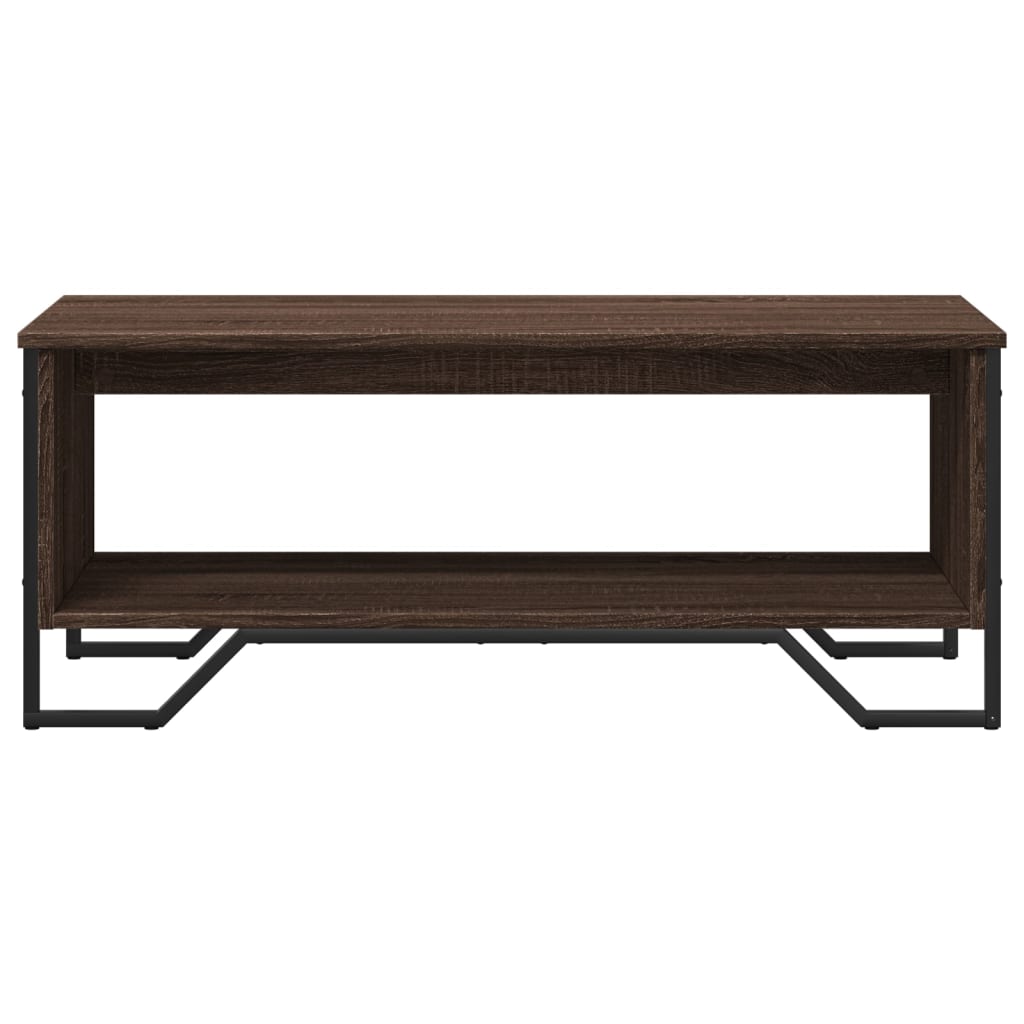 Salongbord brun eik 100x51x40 cm konstruert tre