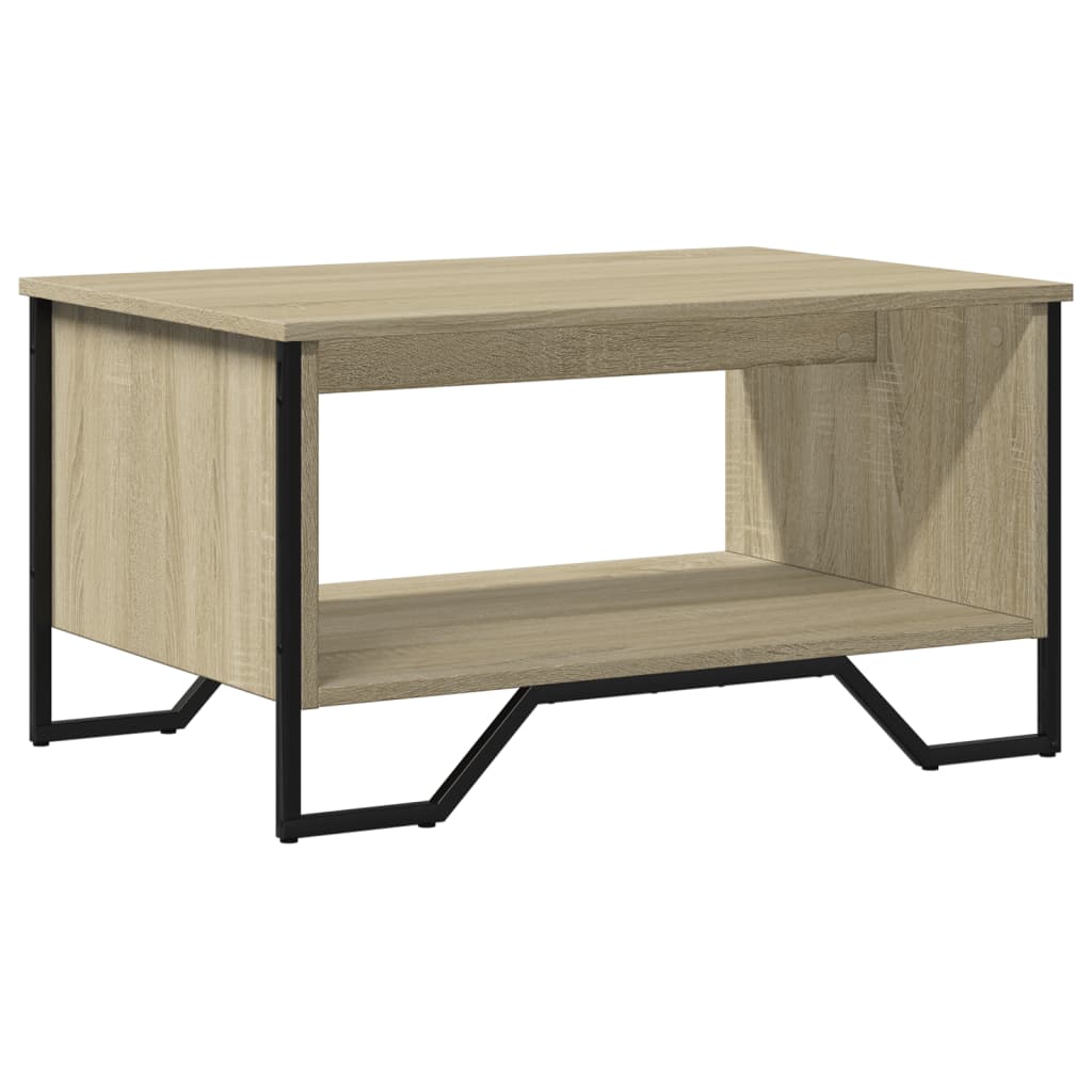 Salongbord sonoma eik 75x51x40 cm konstruert tre