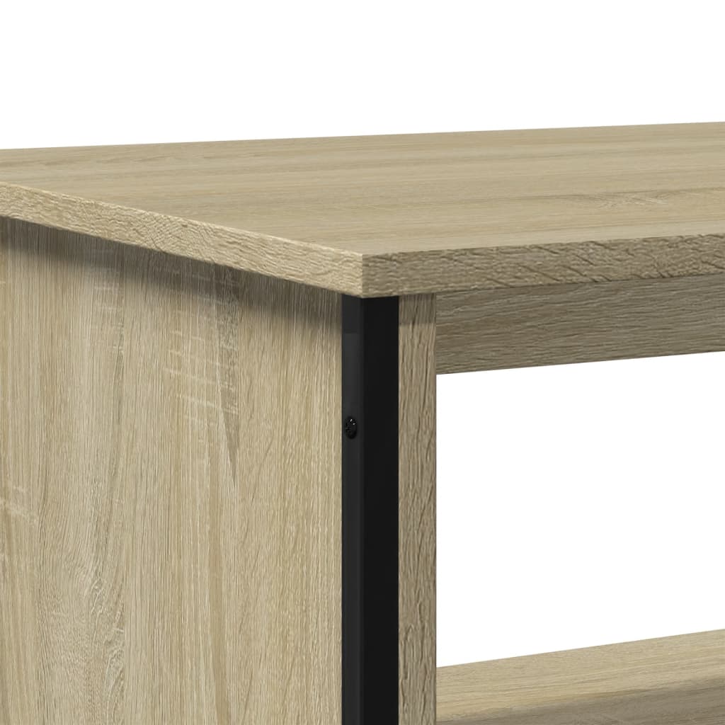 Salongbord sonoma eik 75x51x40 cm konstruert tre