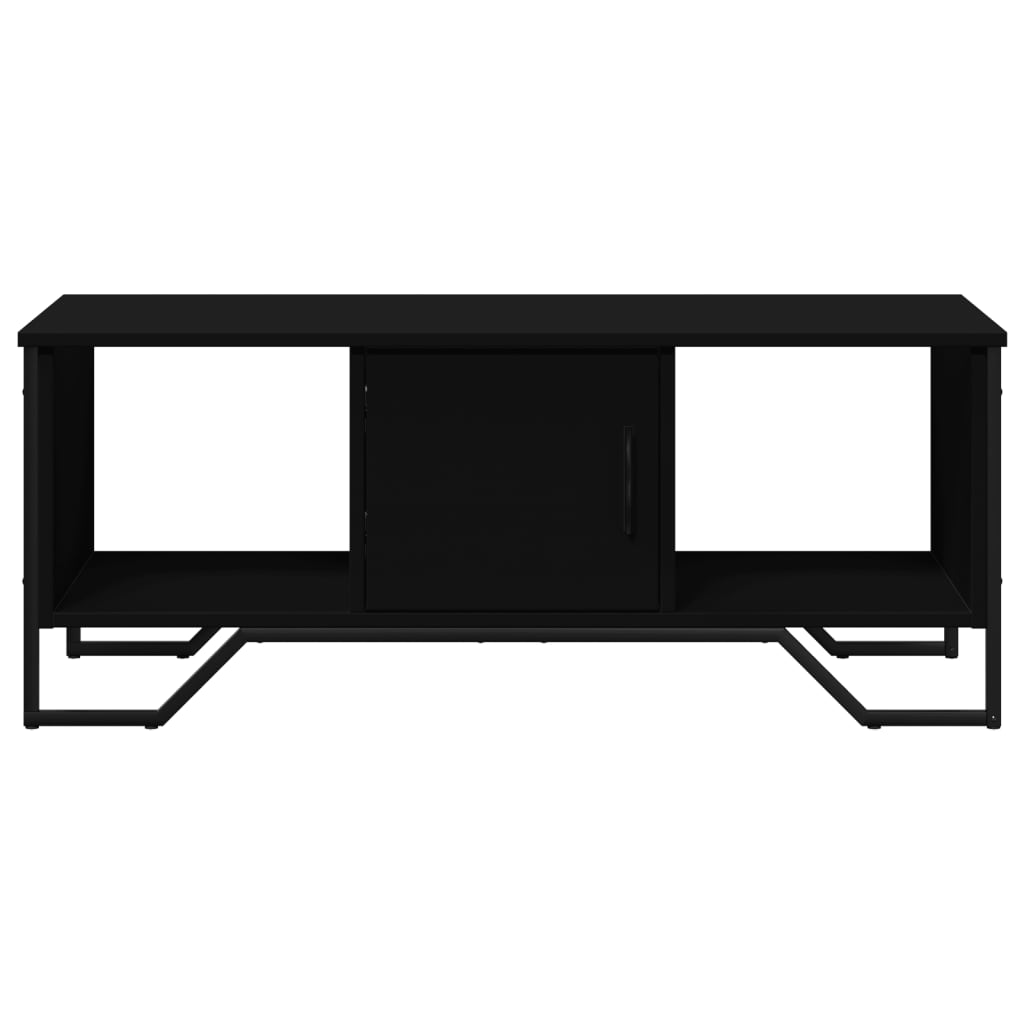 Salongbord svart 100x51x40 cm konstruert tre