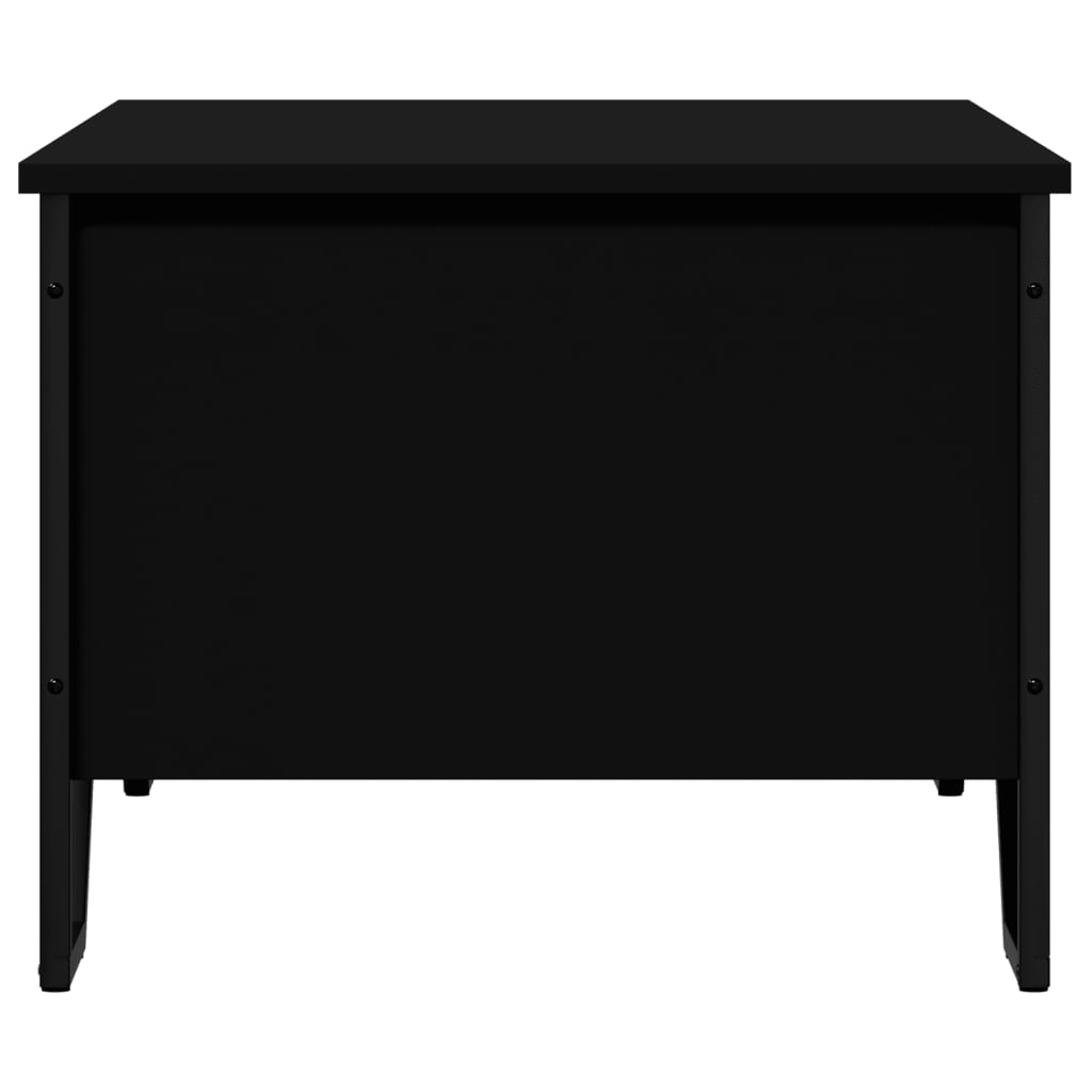 Salongbord svart 100x51x40 cm konstruert tre