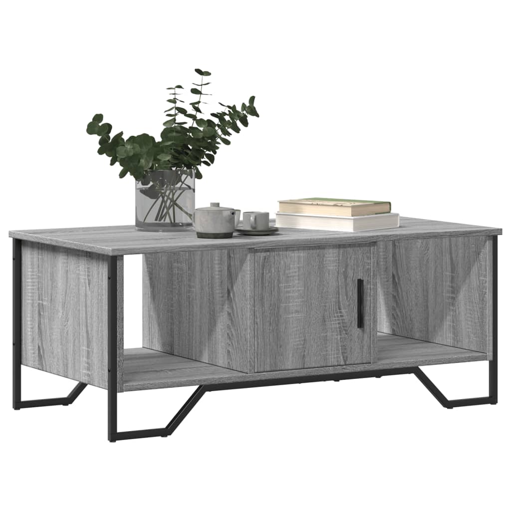 Salongbord grå sonoma 100x51x40 cm konstruert tre