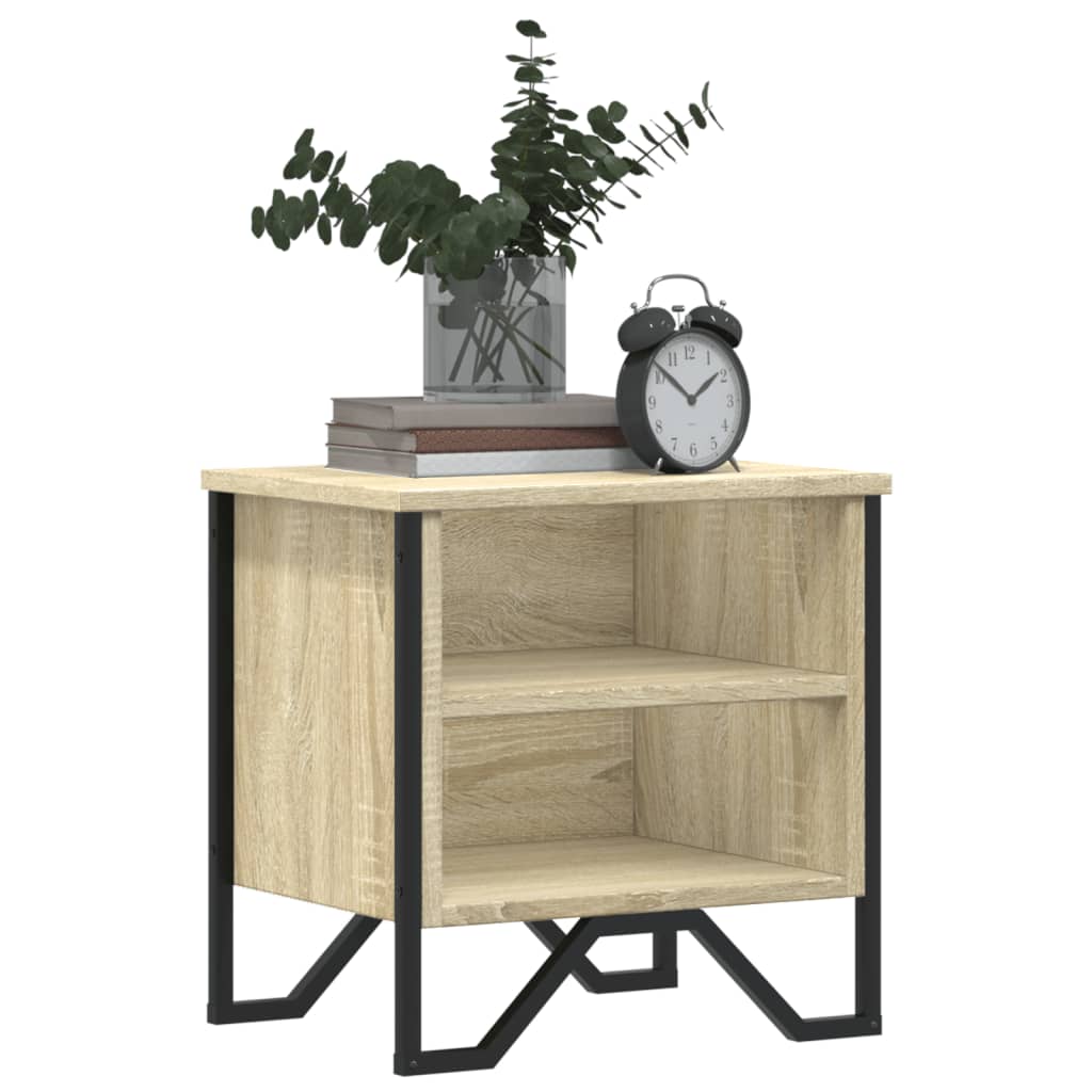 Nattbord sonoma eik 2 stk 40x30x40 cm konstruert tre