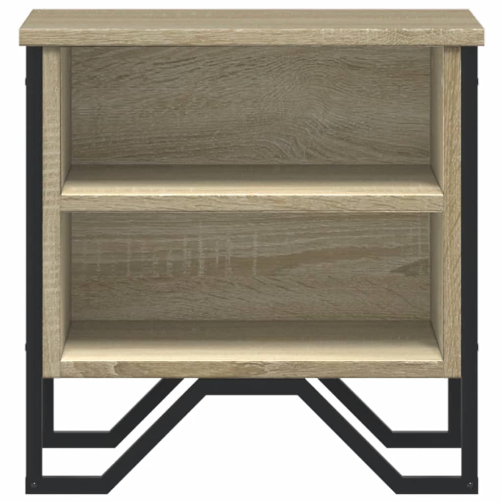 Nattbord sonoma eik 2 stk 40x30x40 cm konstruert tre
