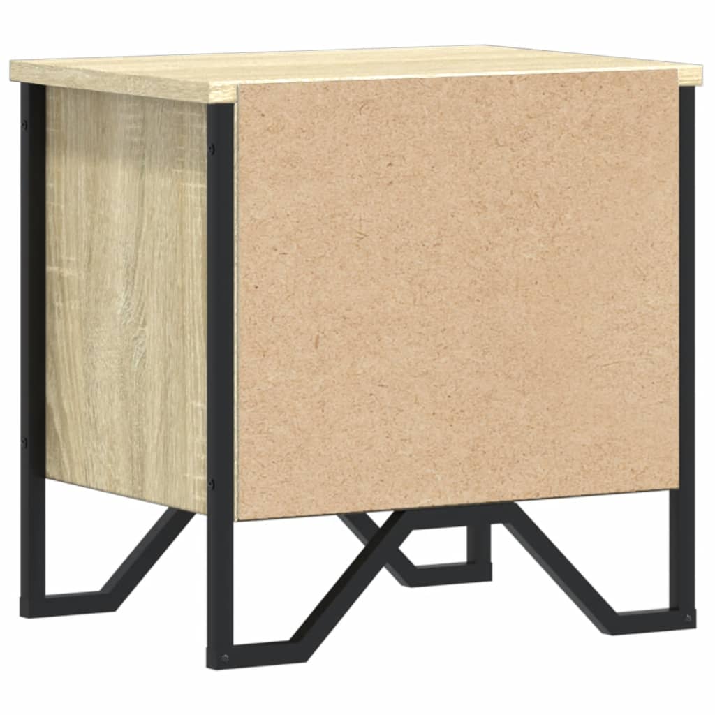 Nattbord sonoma eik 2 stk 40x30x40 cm konstruert tre