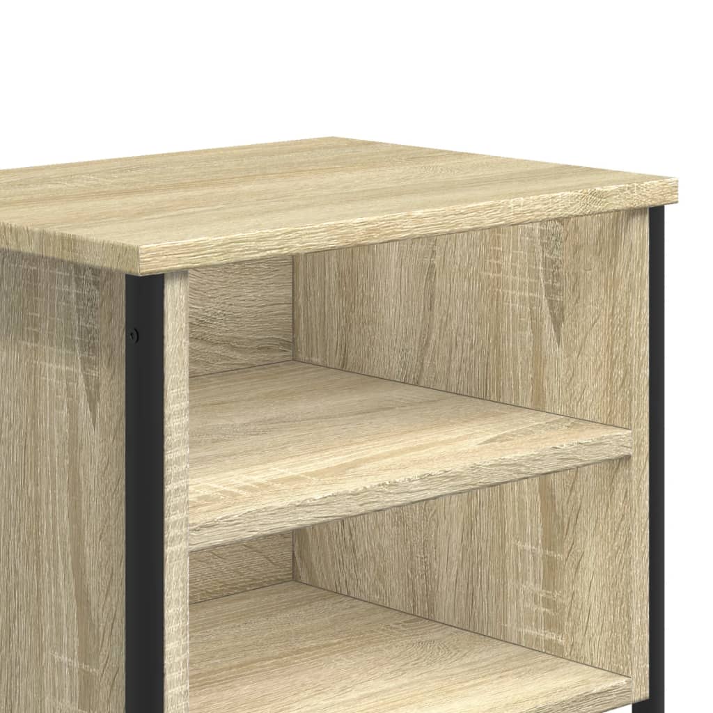 Nattbord sonoma eik 2 stk 40x30x40 cm konstruert tre