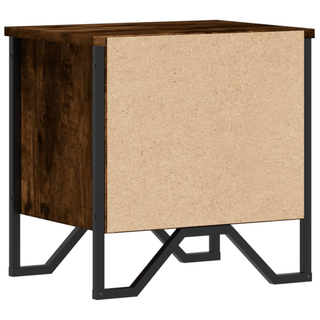 Nattbord røkt eik 2 stk 40x30x40 cm konstruert tre