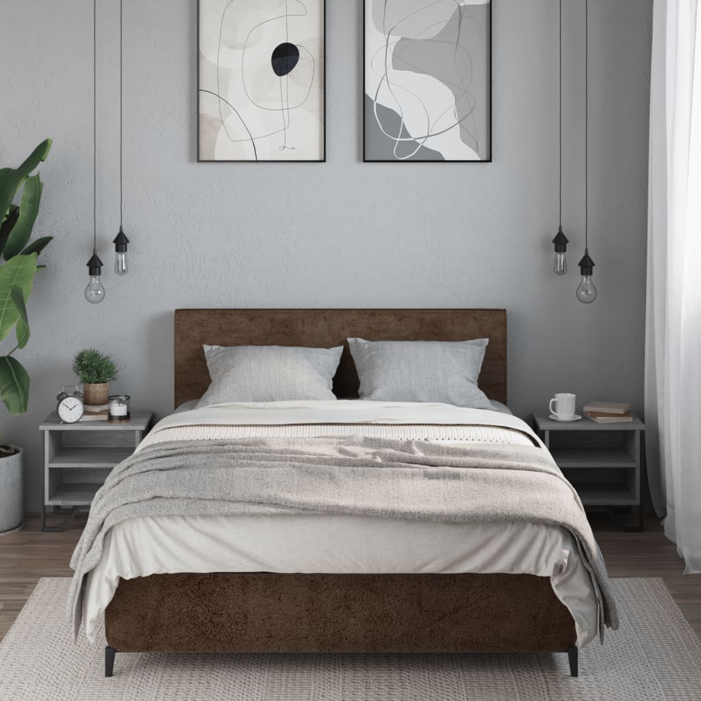 Nattbord 2 stk sonoma 2 stk eik 40x30x40 cm konstruert tre