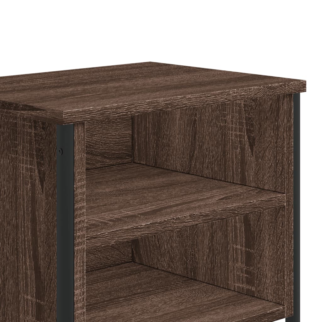 Nattbord brun eik 40x30x40 cm konstruert tre