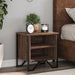 Nattbord brun eik 2 stk 40x30x40 cm konstruert tre