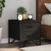 Nattbord 2 stk svart 40x41x40 cm konstruert tre