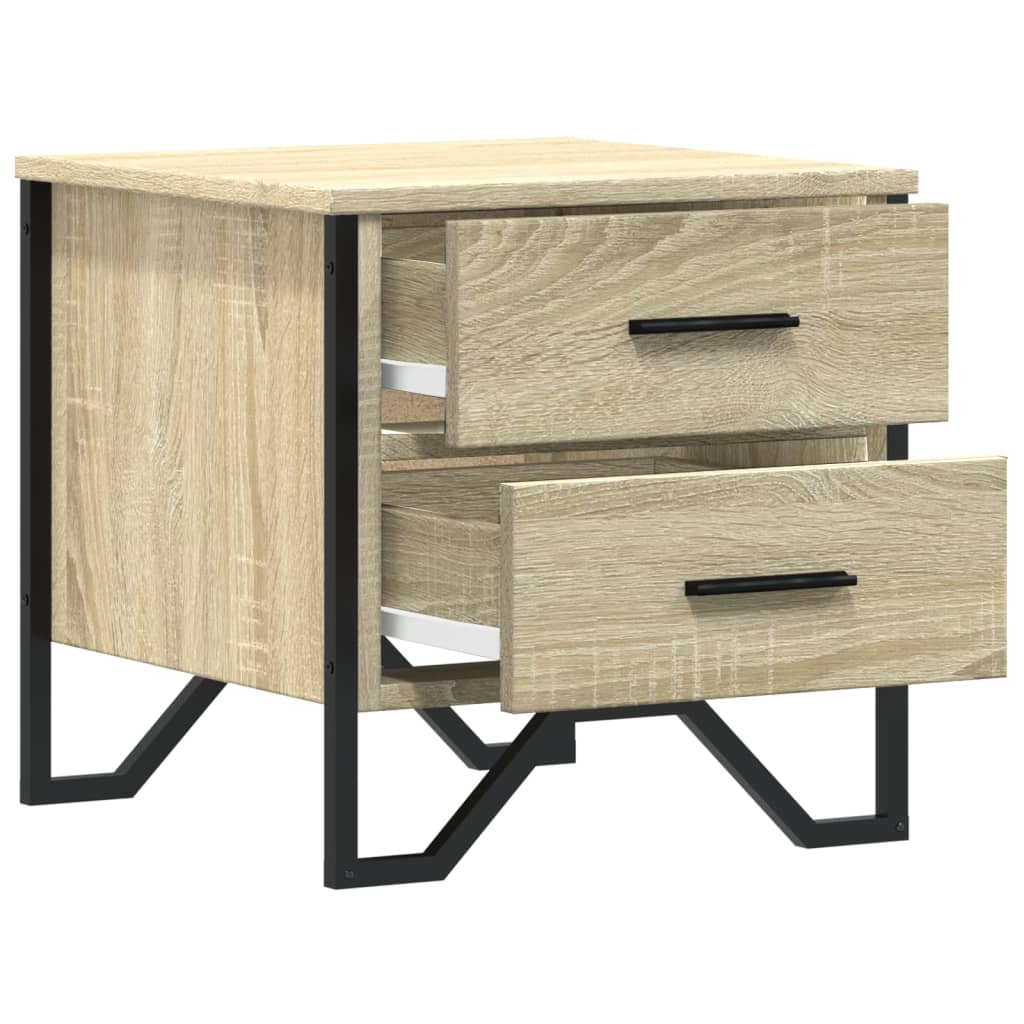 Nattbord sonoma eik 40x41x40 cm konstruert tre