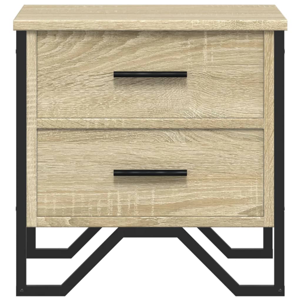 Nattbord 2 stk sonoma eik 40x40x50 cm konstruert tre