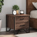 Nattbord 2 stk brun eik 40x41x40 cm konstruert tre