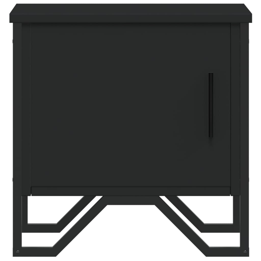 Nattbord svart 40x30x40 cm sponplate