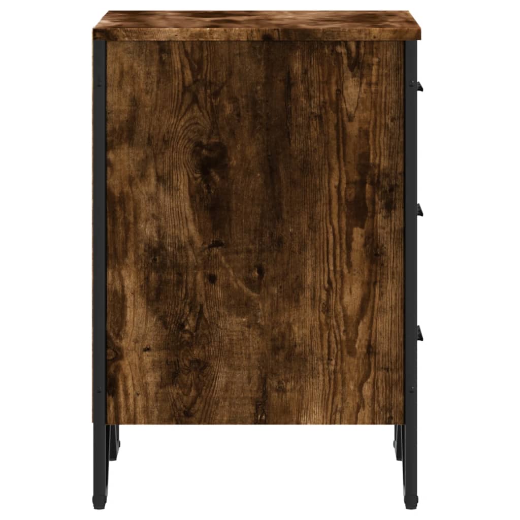 Nattbord røkt eik 40x41x60 cm konstruert tre