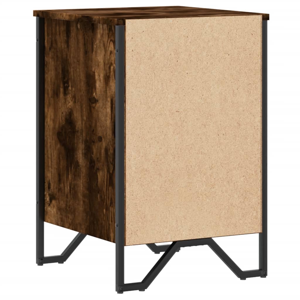 Nattbord røkt eik 40x41x60 cm konstruert tre