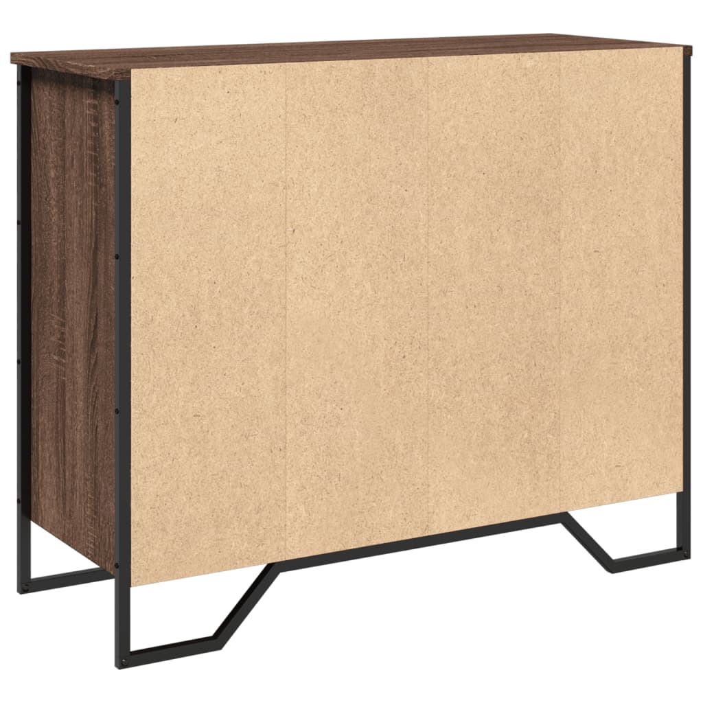 Skjenk brun eik 91x35,5x74,5 cm konstruert tre
