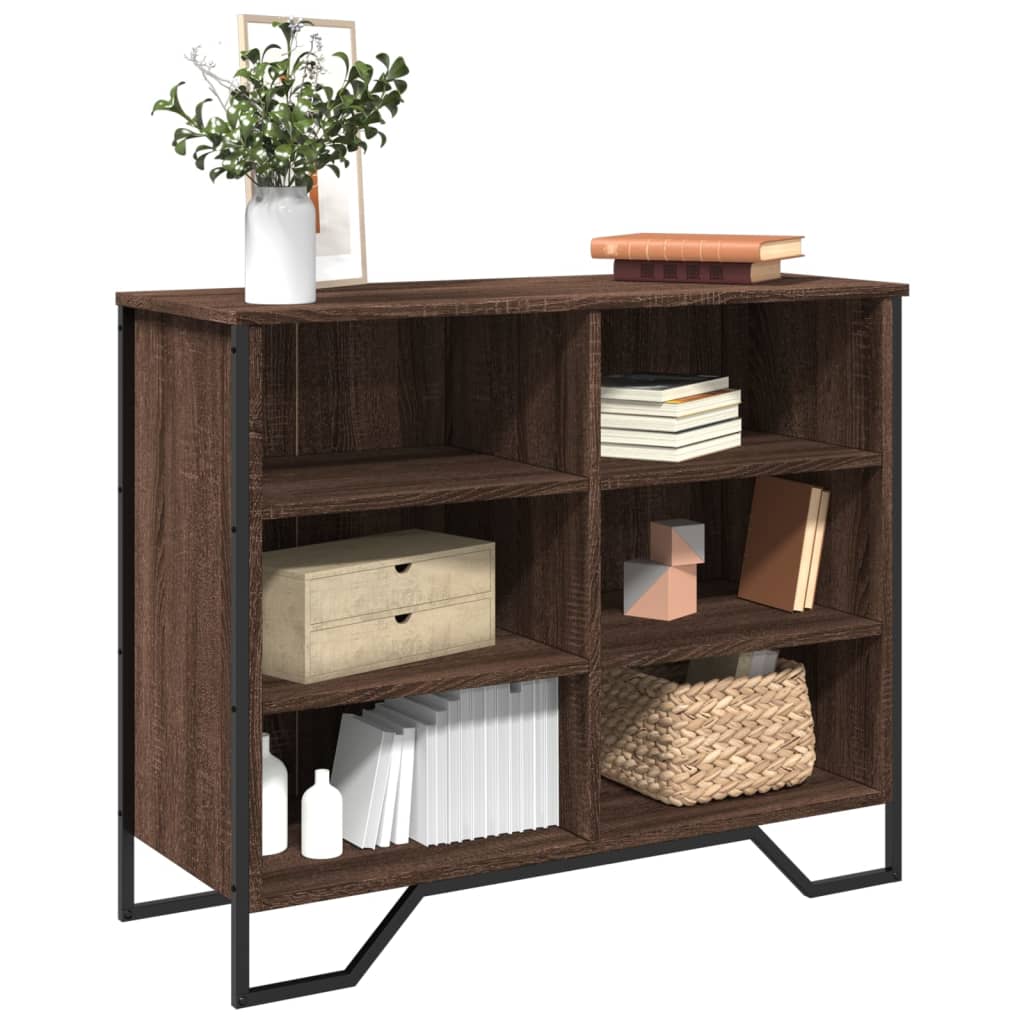 Skjenk brun eik 91x35,5x74,5 cm konstruert tre