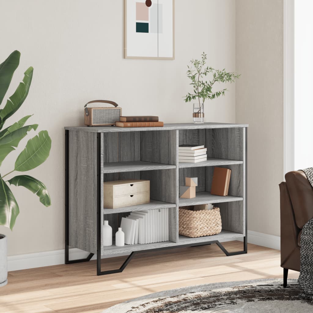 Skjenk grå sonoma 101x35,5x74,5 cm konstruert tre