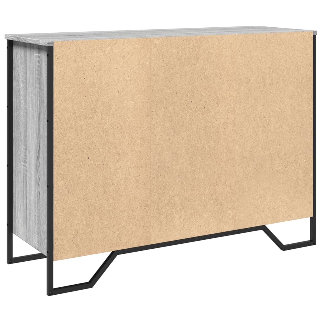 Skjenk grå sonoma 101x35,5x74,5 cm konstruert tre