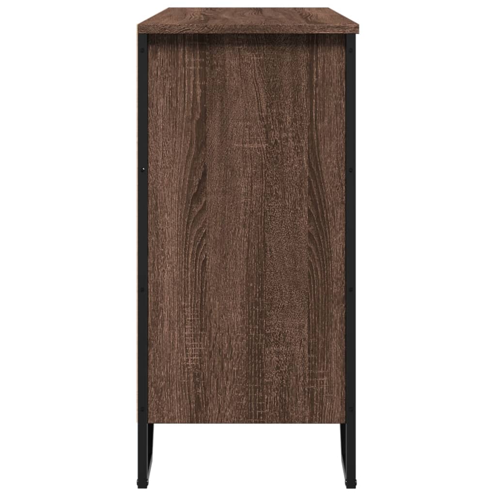Skjenk brun eik 101x35,5x74,5 cm konstruert tre