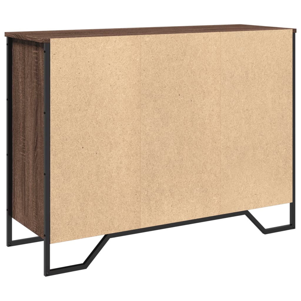 Skjenk brun eik 101x35,5x74,5 cm konstruert tre
