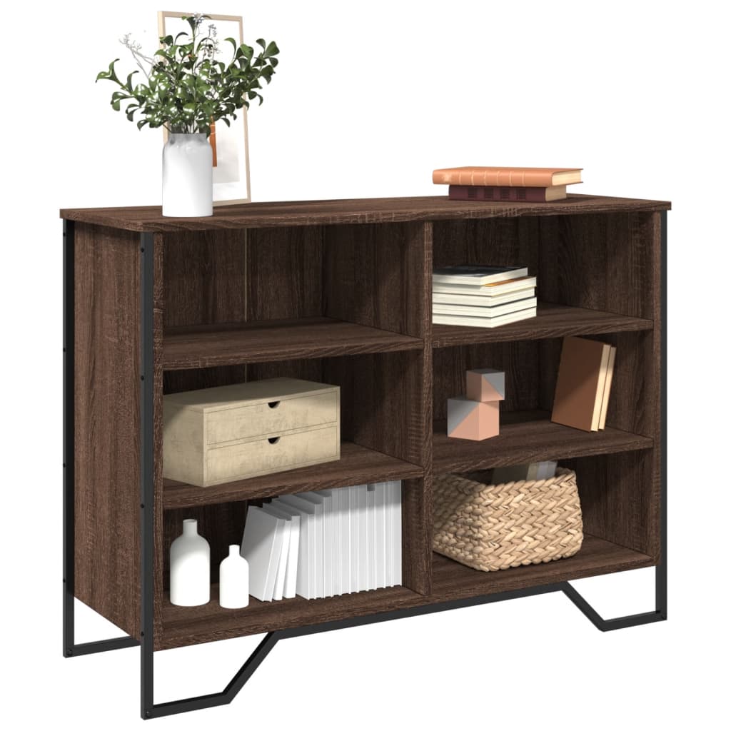 Skjenk brun eik 101x35,5x74,5 cm konstruert tre