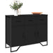 Skjenk svart 97x32,5x74,5 cm konstruert tre