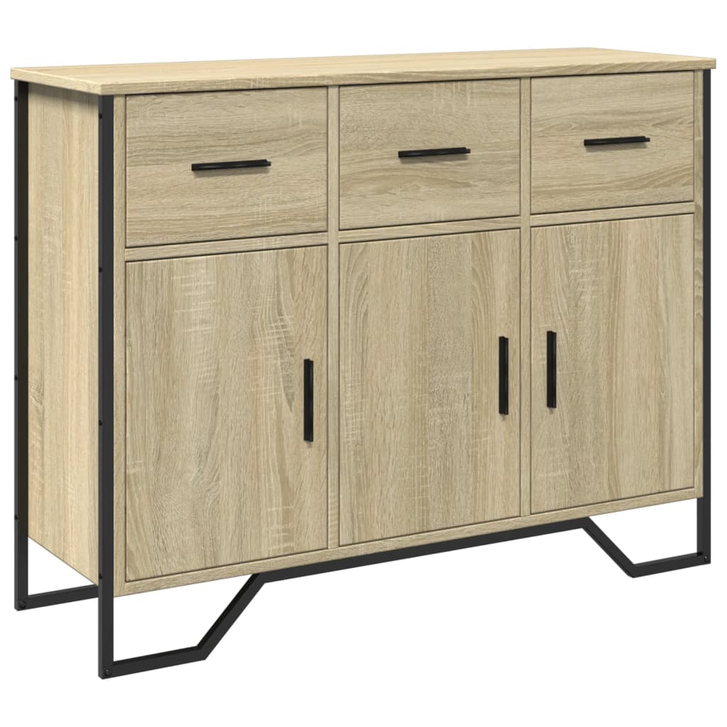 Skjenk sonoma eik 97x32,5x74,5 cm konstruert tre