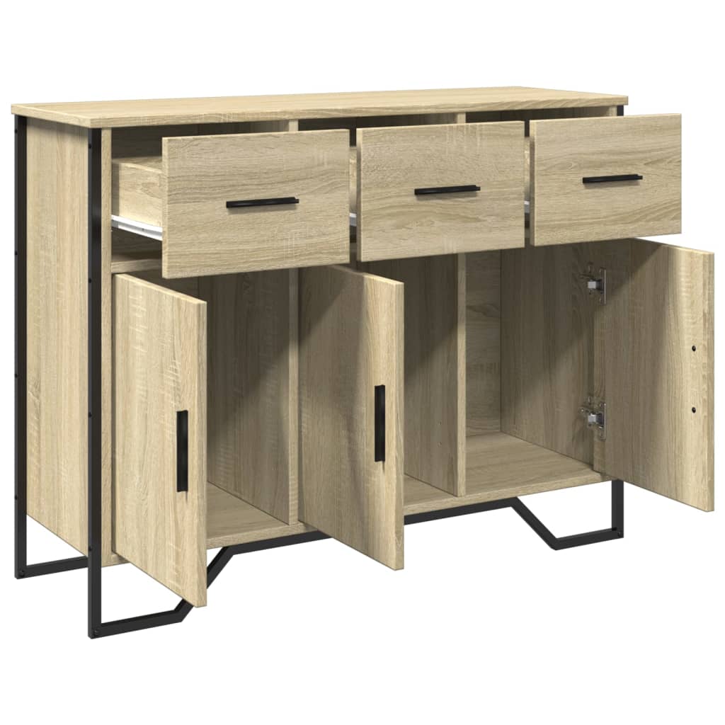 Skjenk sonoma eik 97x32,5x74,5 cm konstruert tre