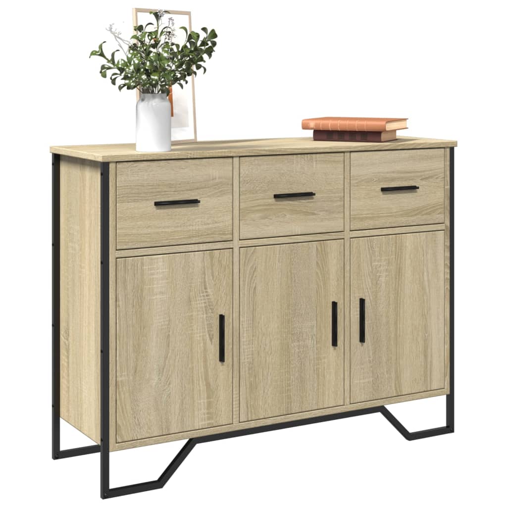 Skjenk sonoma eik 97x32,5x74,5 cm konstruert tre