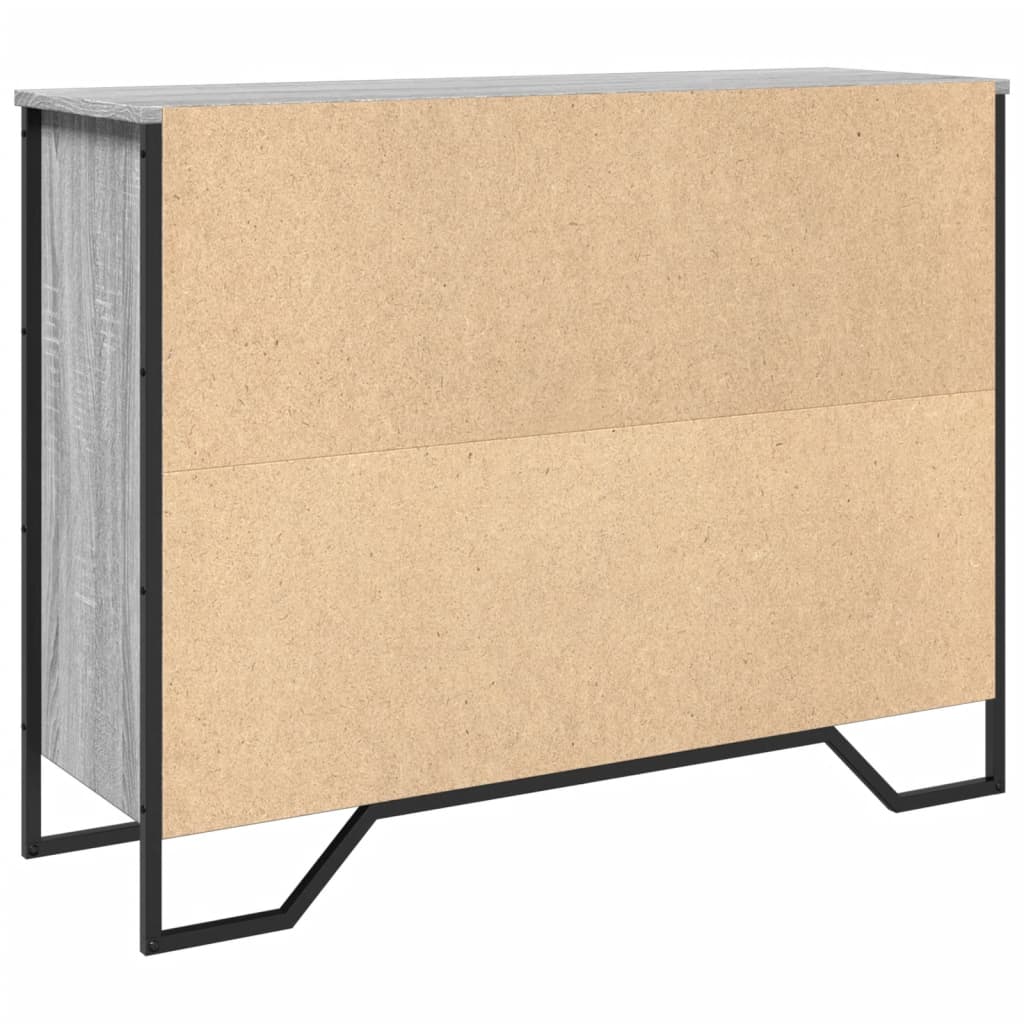 Skjenk grå sonoma 97x32,5x74,5 cm konstruert tre