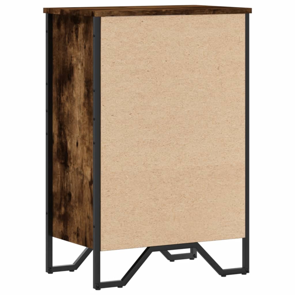 Bokhylle røkt eik 50x31x74,5 cm konstruert tre