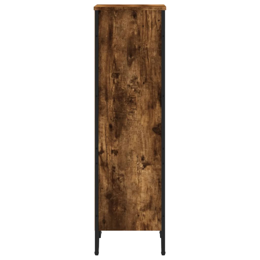 Bokhylle røkt eik 50x31x106 cm konstruert tre