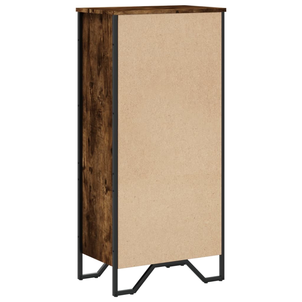 Bokhylle røkt eik 50x31x106 cm konstruert tre