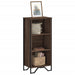 Bokhylle brun eik 50x31x106 cm konstruert tre