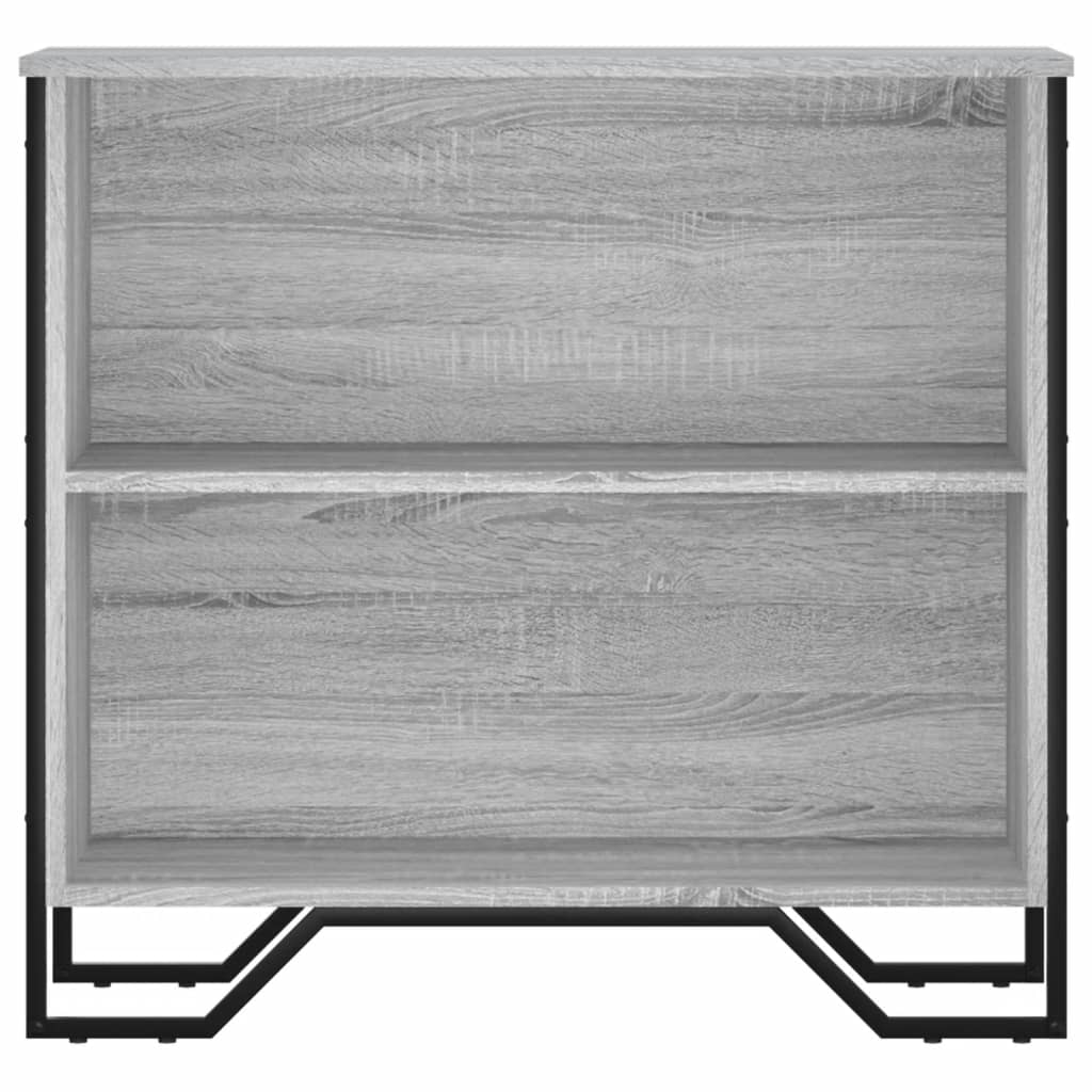 Bokhylle grå sonoma 80x31x74,5 cm konstruert tre