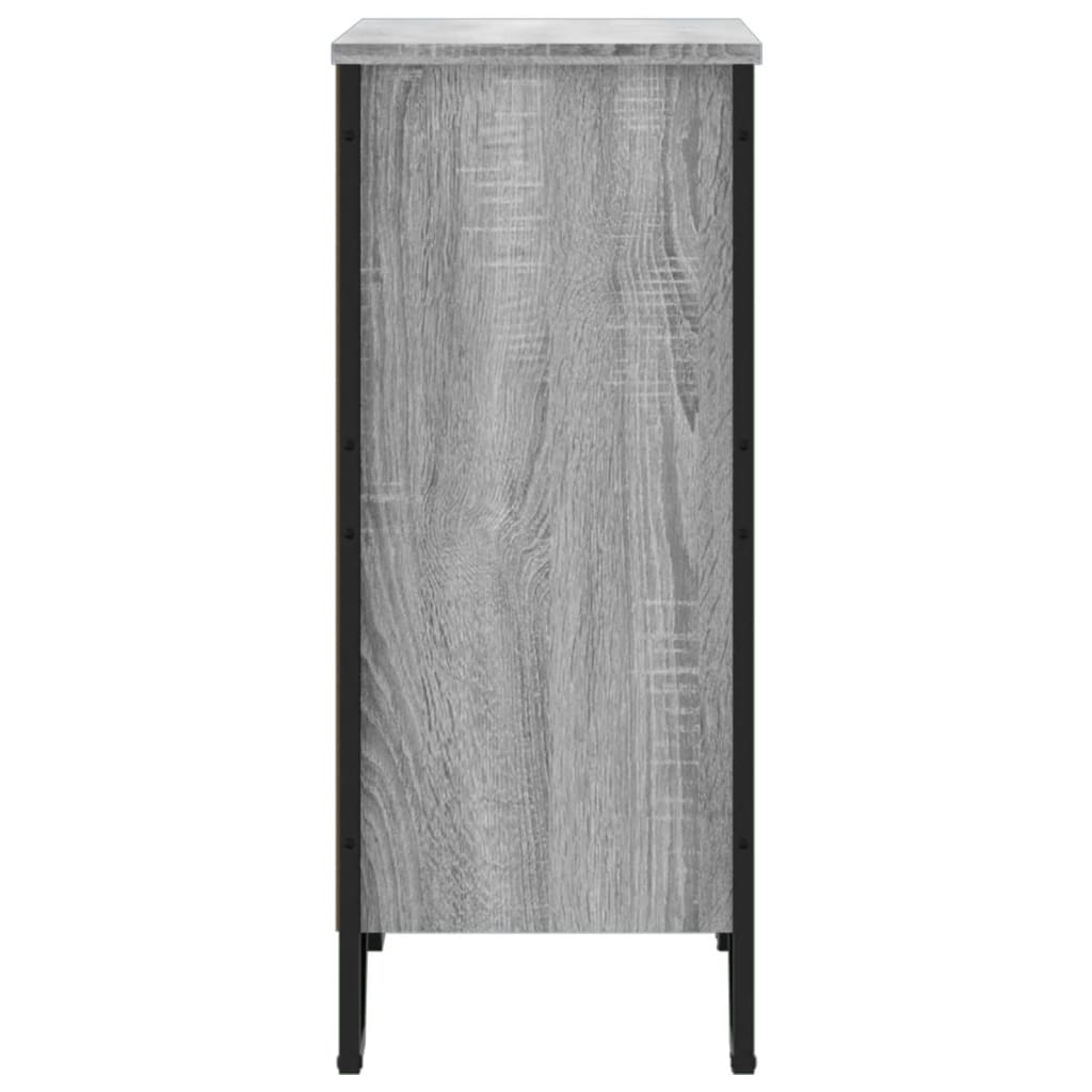 Bokhylle grå sonoma 80x31x74,5 cm konstruert tre