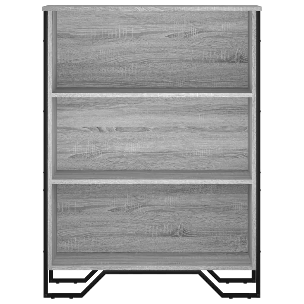 Bokhylle grå sonoma 80x31x106 cm konstruert tre