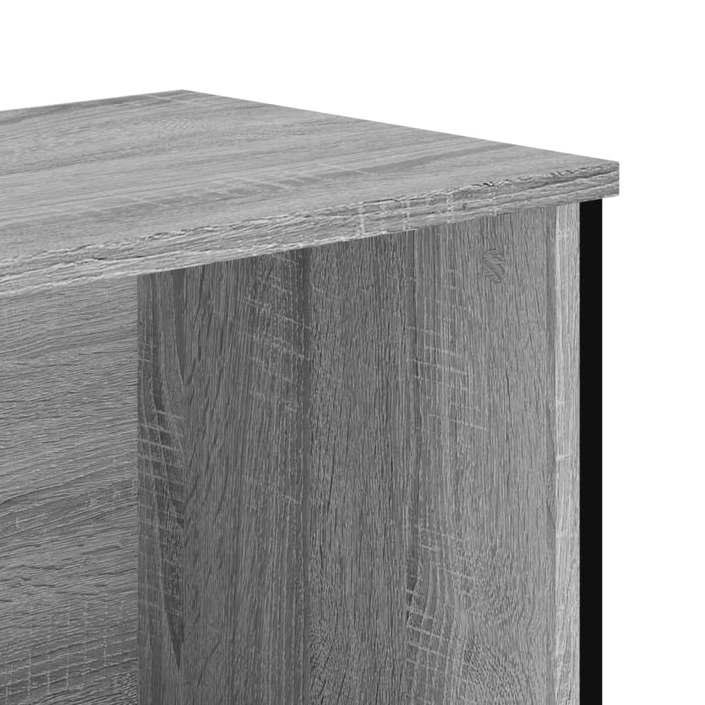 Bokhylle grå sonoma 80x31x137,5 cm konstruert tre
