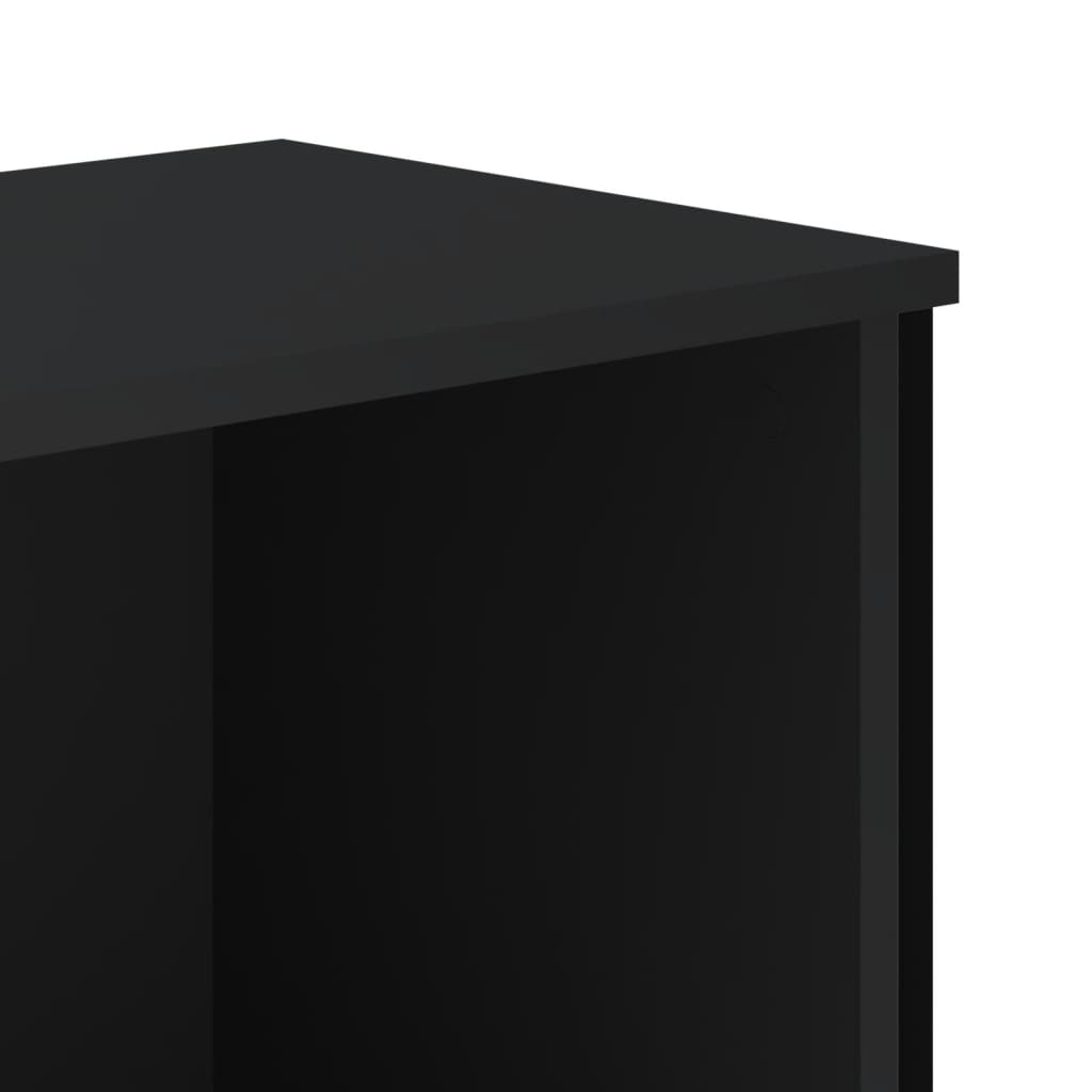 Skoskap svart 90x38x45,5 cm konstruert tre