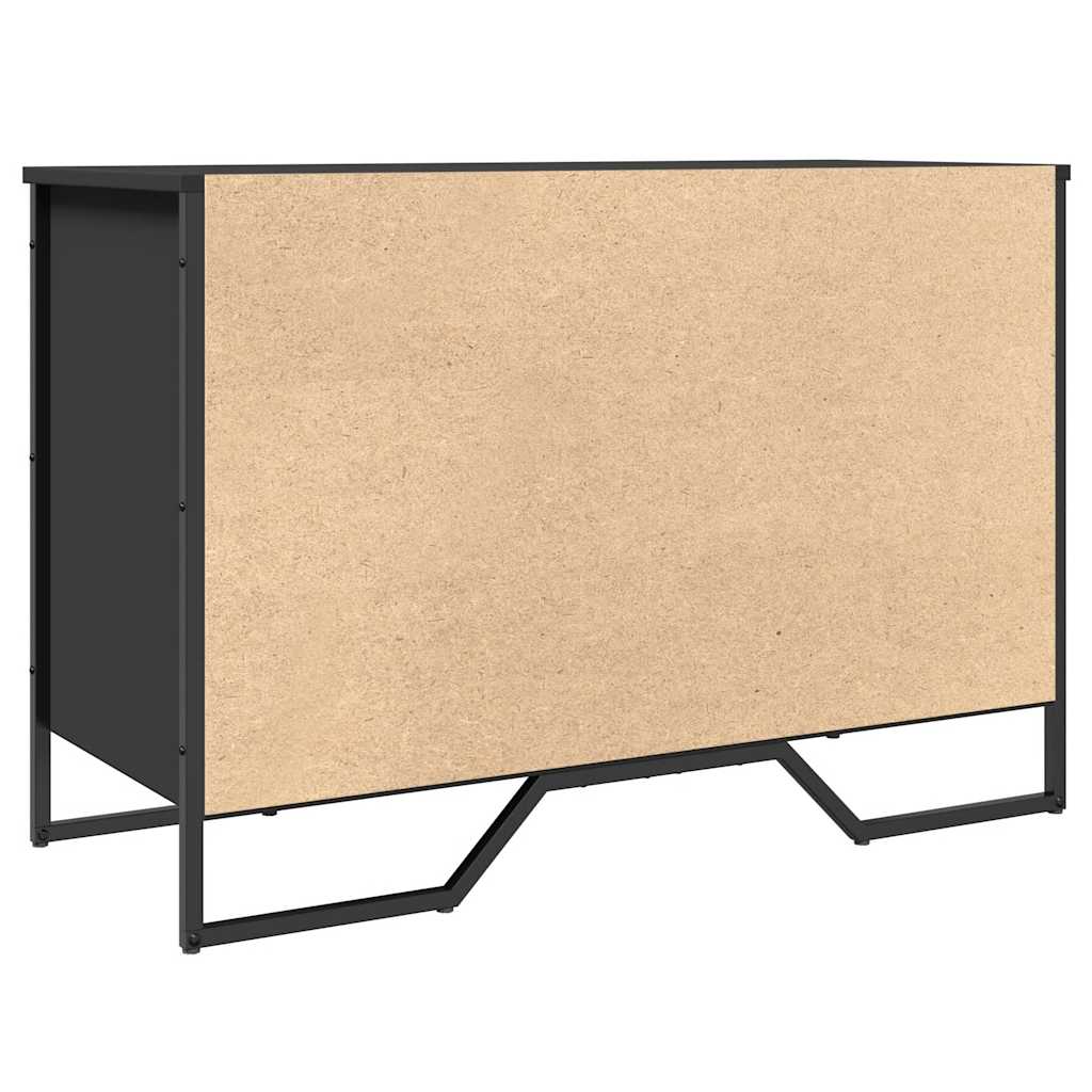 Skohylle svart 90x38x61,5 cm konstruert tre