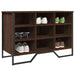 Skohylle brun eik 90x38x61,5 cm konstruert tre