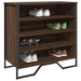 Skohylle brun eik 80x38x78 cm konstruert tre