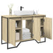 Servantskap sonoma eik 91x35x60 cm konstruert tre