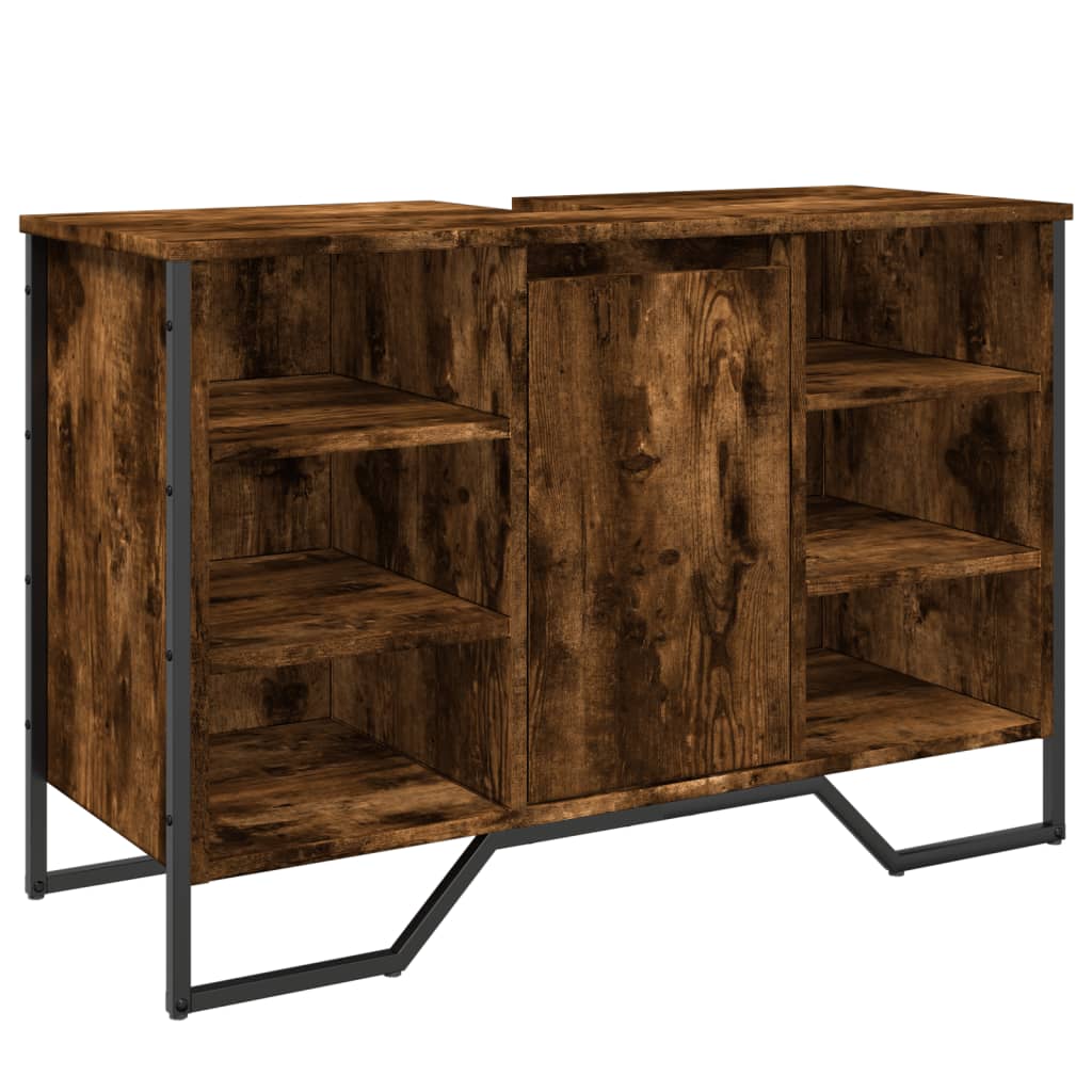 Servantskap røkt eik 91x35x60 cm konstruert tre