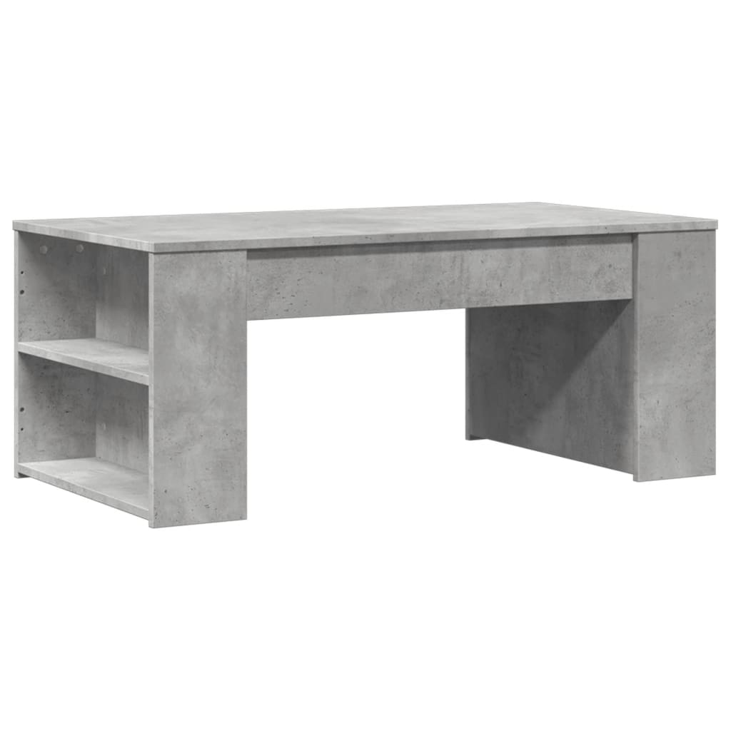 Salongbord betonggrå 102x55x42 cm konstruert tre