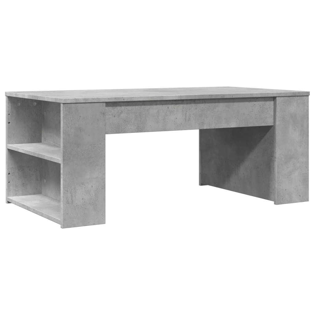 Salongbord betonggrå 102x55x42 cm konstruert tre