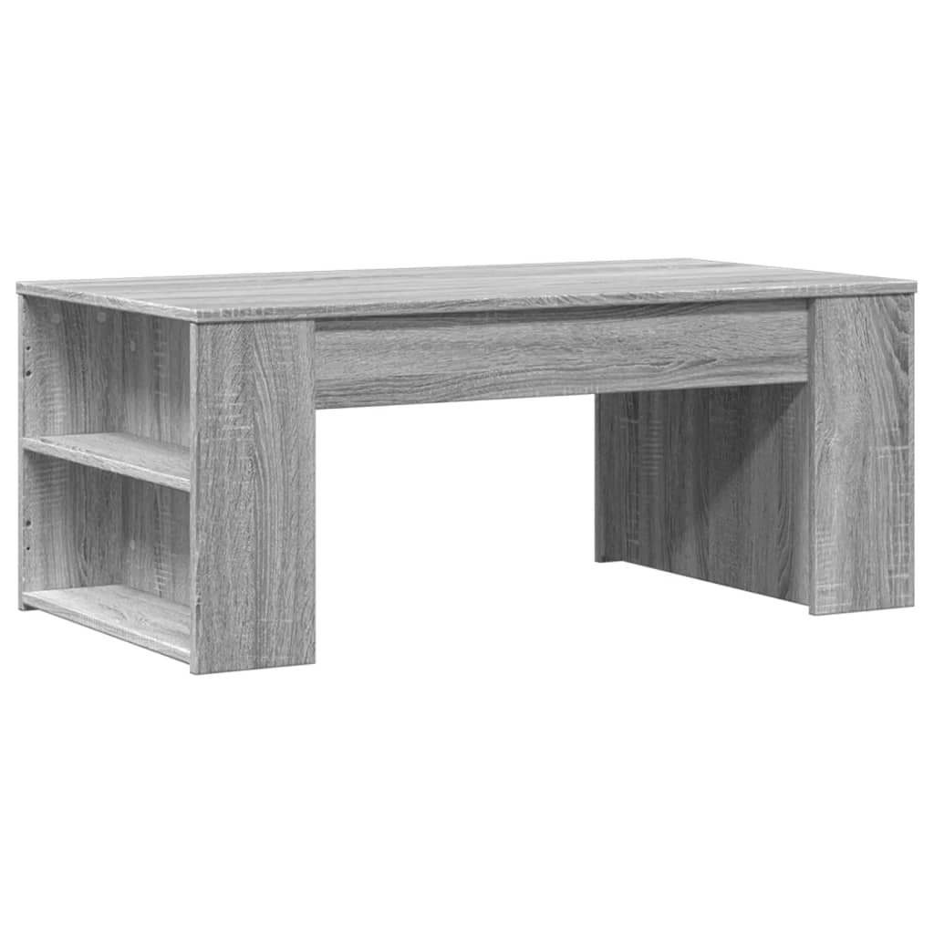 Salongbord grå sonoma 102x55x42 cm konstruert tre